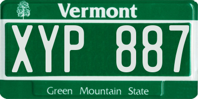 VT license plate XYP887