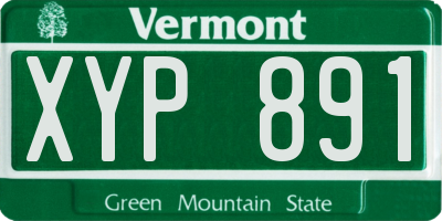 VT license plate XYP891