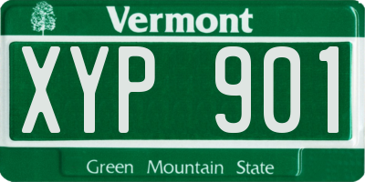 VT license plate XYP901