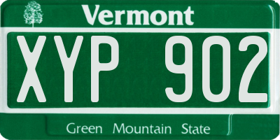 VT license plate XYP902