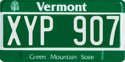VT license plate XYP907