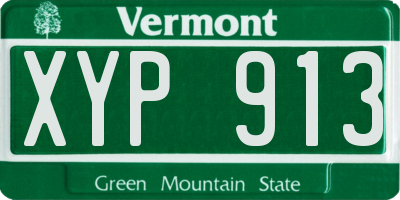 VT license plate XYP913
