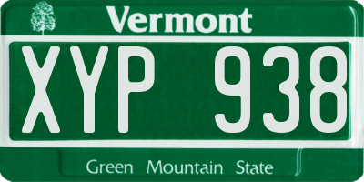 VT license plate XYP938