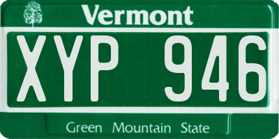 VT license plate XYP946