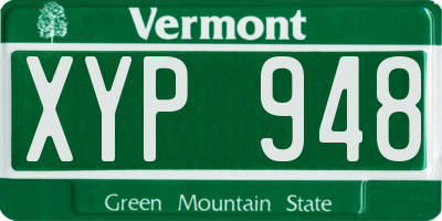 VT license plate XYP948