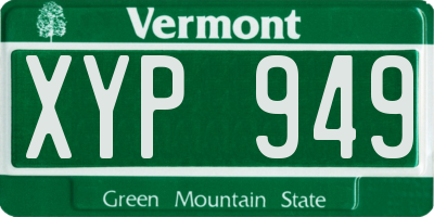 VT license plate XYP949