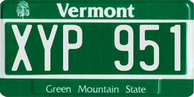 VT license plate XYP951