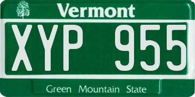 VT license plate XYP955