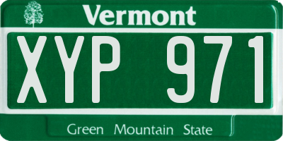 VT license plate XYP971