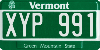 VT license plate XYP991