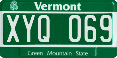 VT license plate XYQ069