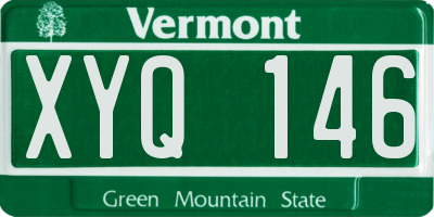 VT license plate XYQ146