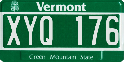 VT license plate XYQ176