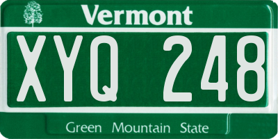 VT license plate XYQ248