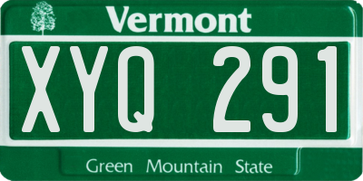VT license plate XYQ291