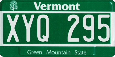 VT license plate XYQ295
