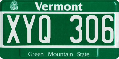 VT license plate XYQ306