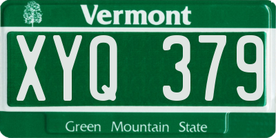 VT license plate XYQ379