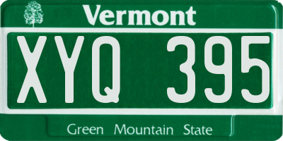 VT license plate XYQ395