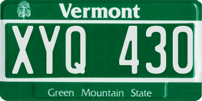 VT license plate XYQ430