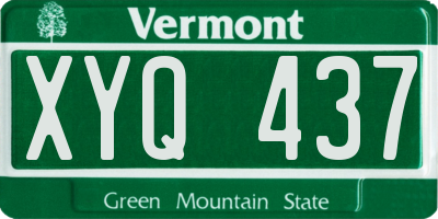 VT license plate XYQ437