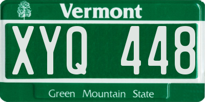 VT license plate XYQ448