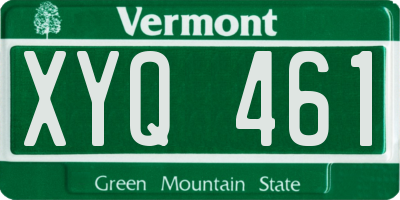VT license plate XYQ461