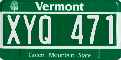 VT license plate XYQ471