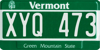 VT license plate XYQ473