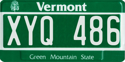 VT license plate XYQ486