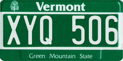 VT license plate XYQ506