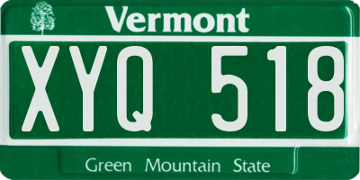 VT license plate XYQ518