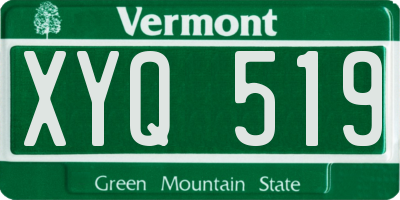 VT license plate XYQ519