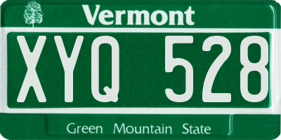 VT license plate XYQ528