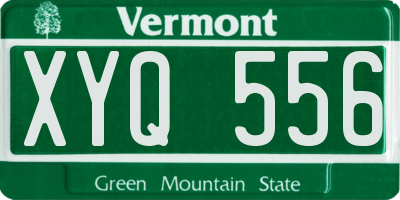 VT license plate XYQ556