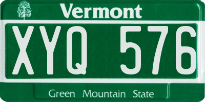 VT license plate XYQ576
