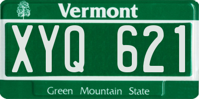VT license plate XYQ621