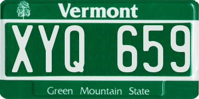 VT license plate XYQ659