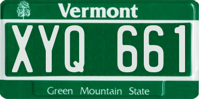 VT license plate XYQ661