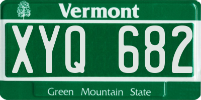 VT license plate XYQ682