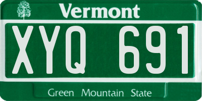 VT license plate XYQ691