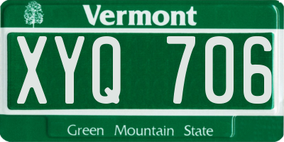 VT license plate XYQ706