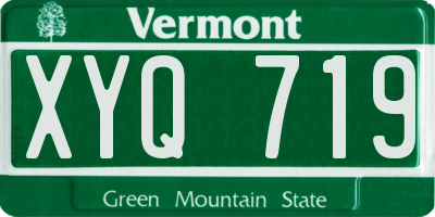 VT license plate XYQ719