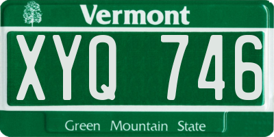 VT license plate XYQ746