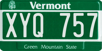 VT license plate XYQ757