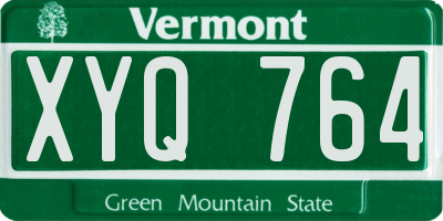 VT license plate XYQ764