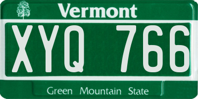 VT license plate XYQ766