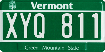 VT license plate XYQ811