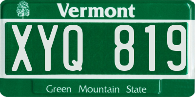 VT license plate XYQ819