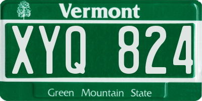 VT license plate XYQ824